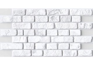 Панель ПВХ Кирпич Ретро белый 951х495х0.4мм (0,4707м2)