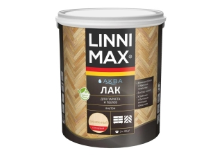 Лак акриловый LINNIMAX Аква Лак для паркета и полов глянцевый 2.5л.