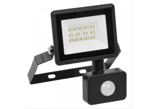 Прожектор IEK LED СДО-6 20W 1600Лм 6500К IP54 черный, с датчиком движения