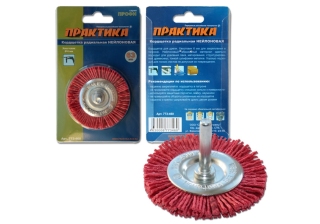 Кордщетка для дрели абразивная ПРАКТИКА 63мм радиальная 773-460