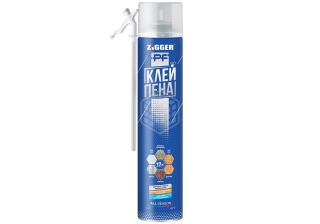 Клей-пена монтажная ZIGGER PF бытовая всесезенноя 750мл/800гр.