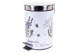 Ведро для мусора 3л. круглое Лаванда Рыжий Кот DB-24 217337