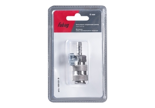 Разъемное соединение Fubag рапид (муфта)_елочка 8мм с обжим кольцом 8х13мм_блистер 1шт 180121 B