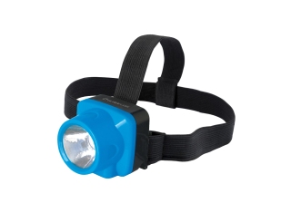 Фонарь электр. светодиод.Ultraflash LED5375 налобный голубой, 2 реж, (1/180шт) /14252/890448