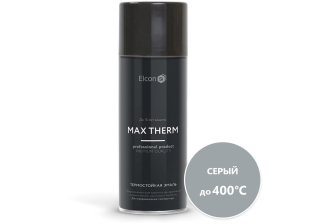 Эмаль термостойкая Elcon аэрозольная серая до 400С 520мл.