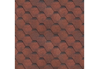 Шинглас Финская черепица (красный)  уп./3 м.кв
