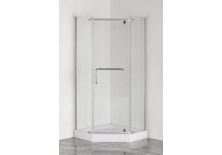 Душевое ограждение CS-816S B 90*90*200, низ. поддоном 13 см., 8 mm прозр. закал. стекло, метал.сифон