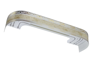 Карниз Монарх с поворот.2.0м айвори