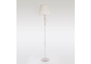 Торшер 32806/1Т белый с патиной хром