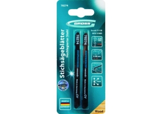 Полотна для электролобзика по дереву, 2шт (31085-Т111В) /78274/ GROSS