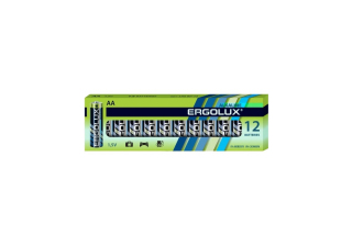 Батарейка «Ergolux» Alkaline LR6 BP-12   (12*АА-блистер  60 комп.)/11749/870990