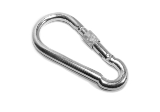 Карабин пожарный с фиксатором DIN 5299 D 11,0