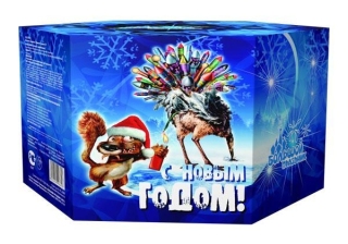 Батарея салютов крупные С новым годом-37 СС927037