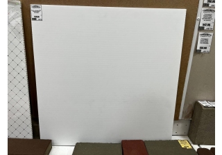 Панель стеновая ПВХ  0,6х0,6м БЕЛАЯ МАТОВАЯ