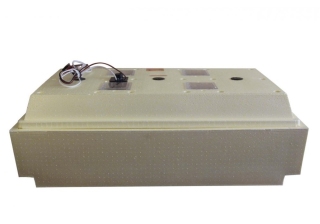 Инкубатор Золушка - 98/220/12 2 решотки (гусь 50, кур 98), автопереворот, цифр. дисплей, 220/12В