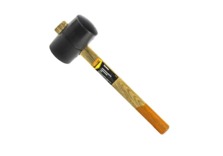 Киянка резиновая 680г. черная резина деревянная ручка /111555/ Sparta