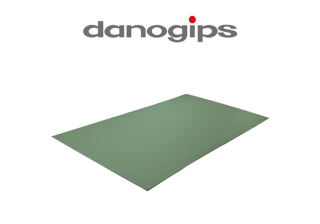 Гипсокартон Danogips-ПГВ-УК 9,5х1200х2500, влагостойкий (72 шт./палета)