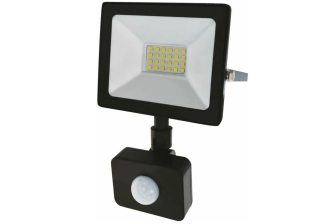 Прожектор светодиод СДО 20Вт 6500К 1600Лм черный с датчиком движения IP44 REXANT 605-008