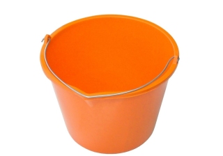 Ведро строительное, пластм. 12 литров желтое