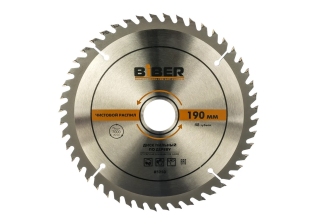 Пильный диск по дереву 190х30-20-16мм 48зуба, чистый рез /85250/ BIBER