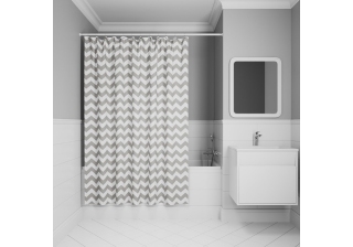 Штора для ванной IDDIS BR02P18i11, 200 x 180 см, полиэстер 273305
