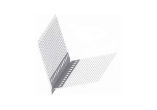 Профиль капельник ПВХ с арм.сеткой 2,5м., 10смх10см