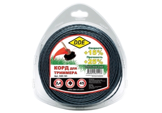 Леска DDE Stieel rod line крест витой армированный 2.4мм*44м 645-143
