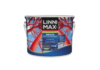 Грунт-эмаль быстросохнущая по ржавчине LINNIMAX RAL 7024 графит-серый шелковисто-матовый 1.6л.