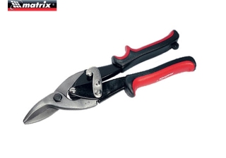 Ножницы по металлу, 250мм.,левый рез,обрезин.ручки /78334/ MATRIX