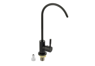 Кран на одну воду для фильтра, MAGNUS из нерж. стали марки 201 Графит /9021/