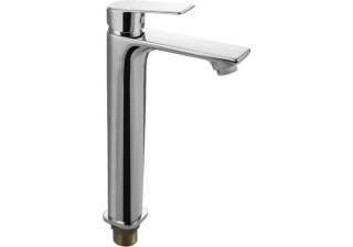 Cмеситель для умывальника МАGNUS ВЫСОКИЙ литой корпус, хром /8401/