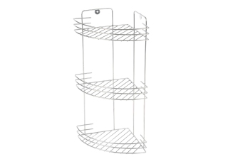 Полка для ванной угловая 3-х ярусная 19*19*41см VENTO Рыжий кот 242539