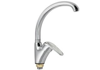 Cмеситель для кухни Russia-Moscow шаровый боковой с сатеновой ручкой (2054)