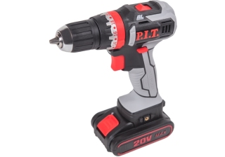 Дрель акк. P.I.T. бесщет. PID03003-20M2/BL (18В, 1.5Ач, 32Нm, функция удара, фикс. шпиндель)