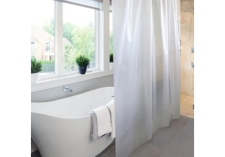 Штора д/ванн/комнаты 182х182см ПВХ Meiva, Dice прозрачный