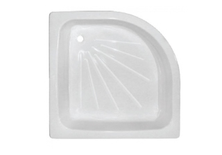 Поддон стальной  80х80х15 TIVOLI полукруглый