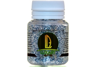 Блестки декоративные Luxart Glitter Серебро крупное 0.012кг
