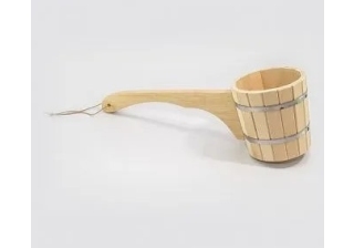 Ковш банный 1,2л. с горизонтальной ручкой