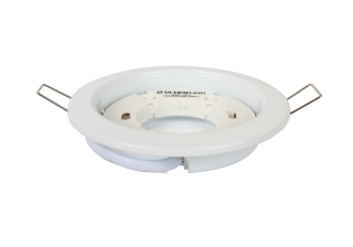 Светильник встраиваемый «Ultraflash» GX-53-01, металлический белый (1/50шт)/14055/889367