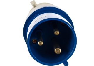 Вилка переносная силовая ССИ-023 2Р+РЕ 32А 220В IP44 REXANT