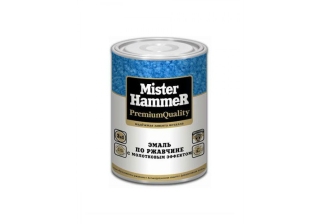 Эмаль молотковый эффект Mister Hammer черная 0,8кг  КВИЛ