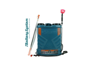 Опрыскиватель садовый ранцевый аккум. Sturm! GS8216N 1BatterySystem, 16 л,без АКБ и ЗУ