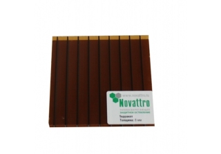 Поликарбонат 12000х2100х8 терракот Novatro