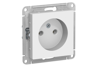 Розетка 1гн. ATLAS DESIGN без з/к с/у 16А бел. SchE ATN000141