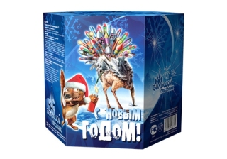 Батарея салютов крупные С новым годом-19 СС927019