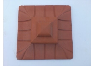 Крышка на столб восток 3, 535х535мм., (коричневый 03)