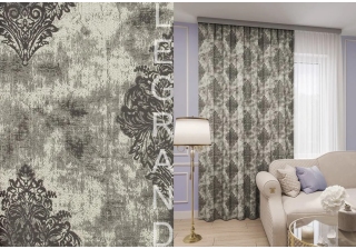 Портьера Либерти 150х280 серебро