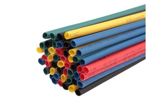 Термоусадочная трубка ТУТ 8/4 пять цветов (упак 50шт по 1м) REXANT 29-0158