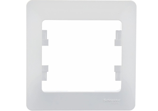 Рамка 1гн белый Glossa Schneider Electric GSL000101