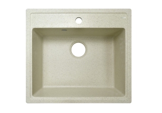 Мойка из искусственного камня AZARIO Litos (570х505х200) Бежевая (сифон + герметик) CS00078324